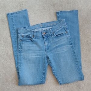 7 For All Mankind Straight Leg Skinny Jean